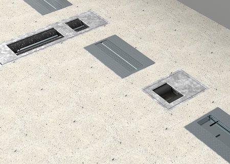 BM1010 test line with roller brake tester, speed tester and wheel clamp - 3D illustration